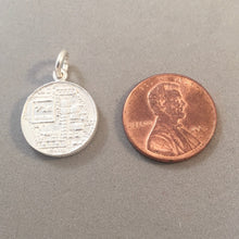Load image into Gallery viewer, BITCOIN .925 Sterling Silver 3-D Charm Pendant Money Crypto Currency HM27