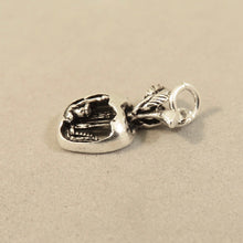 Load image into Gallery viewer, BIG APPLE .925 Sterling Silver 3-D Charm Pendant New York City Manhattan Statue of Liberty TY09