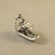 Load image into Gallery viewer, AIRBOAT .925 Sterling Silver Charm Pendant Florida Everglades National Park Alligator Crocodile NT73