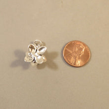 Load image into Gallery viewer, Sale! LOTUS .925 Sterling Silver 3-D Charm Pendant Waterlily Lily Pad Lilies Bloom Flower Garden GA127
