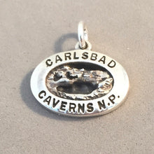 Load image into Gallery viewer, CARLSBAD CAVERNS National Park .925 Sterling Silver Charm Pendant Cave Entrance with Bats NP72