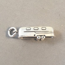 Load image into Gallery viewer, AIRSTREAM Style Travel Trailer .925 Sterling Silver Charm Pendant Vintage Spartan Streamline vh33