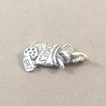 Load image into Gallery viewer, COOKIE JAR .925 Sterling Silver 3-D Charm Pendant Desert Sweets Chocolate Chip Food Baking KT48