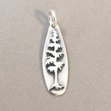 Load image into Gallery viewer, EVERGREEN TREE .925 Sterling Silver Charm Pendant Spruce Cedar Fir Pine Arboretum Forest Park GA16