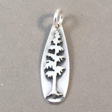Load image into Gallery viewer, EVERGREEN TREE .925 Sterling Silver Charm Pendant Spruce Cedar Fir Pine Arboretum Forest Park GA16