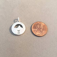 Load image into Gallery viewer, HAWAI'I VOLCANOES National Park .925 Sterling Silver Charm Pendant Enamel Lava Flow Souvenir np70