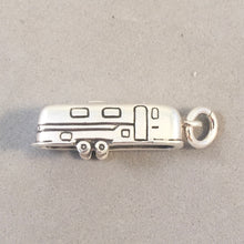Load image into Gallery viewer, AIRSTREAM Style Travel Trailer .925 Sterling Silver Charm Pendant Vintage Spartan Streamline vh33