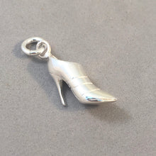 Load image into Gallery viewer, ANKLE BOOT .925 Sterling Silver Charm Pendant Heel Shoe Pump Tall Stiletto High Heeled du20