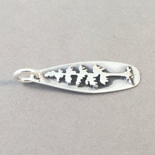 Load image into Gallery viewer, EVERGREEN TREE .925 Sterling Silver Charm Pendant Spruce Cedar Fir Pine Arboretum Forest Park GA16