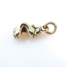 Load image into Gallery viewer, Sale! FORTUNE COOKIE .925 Sterling Silver 3-D Charm Pendant Food Takeout Chinese Restaurant KT150