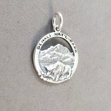 Load image into Gallery viewer, DENALI NATIONAL PARK Double Sided .925 Sterling Silver Charm Pendant Alaska Mountain pm50
