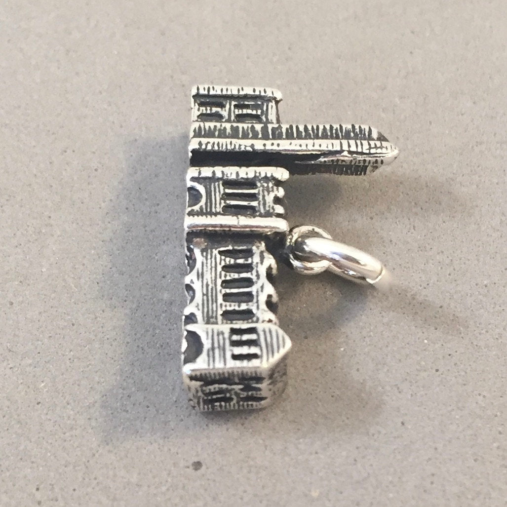 Missouri State Map Charm Pendant - 925 Sterling Silver, Show Me State Necklace Or Bracelet Charm
