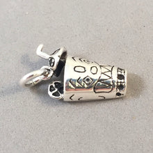 Load image into Gallery viewer, TIKI CUP .925 Sterling Silver Charm Pendant Drink Hawaiian Luau Party Tropical Cocktail Hawaii kt60