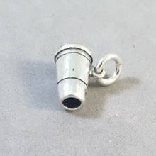 Load image into Gallery viewer, TO GO CUP .925 Sterling Silver 3-D Charm Pendant Drink Paper Barista Coffee Latte Mocha Cappuccino Java New kt05