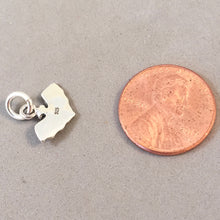 Load image into Gallery viewer, BAT Small .925 Sterling Silver 3-D Charm Pendant Cave Animal Spooky Scary Halloween an05