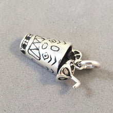 Load image into Gallery viewer, TIKI CUP .925 Sterling Silver Charm Pendant Drink Hawaiian Luau Party Tropical Cocktail Hawaii kt60
