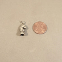 Load image into Gallery viewer, Sale! CHESS KNIGHT .925 Sterling Silver 3-D Charm Pendant Game Piece Board New SL73L