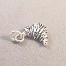 Load image into Gallery viewer, CROISSANT .925 Sterling Silver 3-D Charm Pendant French France Bakery Bake Food Pastry Paris kt17