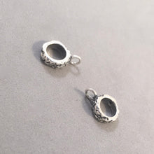 Load image into Gallery viewer, Textured CONVERTER BEAD For Charm Bracelet .925 Sterling Silver Works for Pandora, European and many Bangle style bracelets fd13