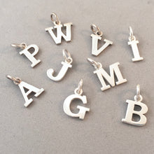 Load image into Gallery viewer, ALPHABET .925 Sterling Silver Charm Pendant Letter Initial High Polished LT-M