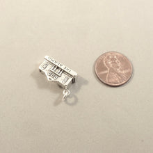 Load image into Gallery viewer, ALAMO .925 Sterling Silver 3-D Charm Pendant The Battle at San Antonio Texas Historical Park tw28