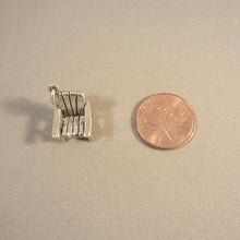 Load image into Gallery viewer, ADIRONDACK CHAIR .925 Sterling Silver 3-D Charm Pendant Home Beach Garden Deck HM22