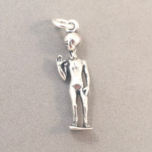 Load image into Gallery viewer, ALIEN .925 Sterling Silver 3-D Charm Pendant UFO Martian Outer Space Extraterrestrial Roswell tw37