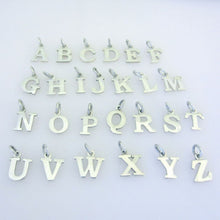 Load image into Gallery viewer, ALPHABET .925 Sterling Silver Charm Pendant Letter Initial High Polished LT-M
