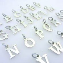 Load image into Gallery viewer, ALPHABET .925 Sterling Silver Charm Pendant Letter Initial High Polished LT-M
