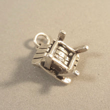 Load image into Gallery viewer, ADIRONDACK CHAIR .925 Sterling Silver 3-D Charm Pendant Home Beach Garden Deck HM22