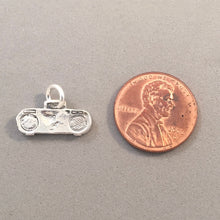 Load image into Gallery viewer, BOOMBOX .925 Sterling Silver Charm Pendant 2 Sided Retro Stereo Boom Box Music Deck Player Cassette HB03
