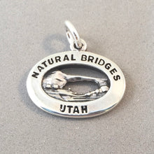 Load image into Gallery viewer, NATURAL BRIDGES National Monument .925 Sterling Silver Charm Pendant Utah Park Souvenir pm42