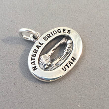 Load image into Gallery viewer, NATURAL BRIDGES National Monument .925 Sterling Silver Charm Pendant Utah Park Souvenir pm42