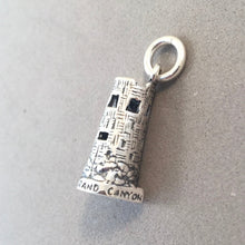 Load image into Gallery viewer, Grand Canyon THE WATCH TOWER 3-D Sterling Silver Charm Pendant Arizona National Park Souvenir pm45