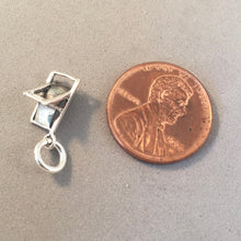 Load image into Gallery viewer, BEACH CHAIR Small .925 Sterling Silver 3-D Charm Pendant Lounge Vacation FL CA HI Deck Patio NT21