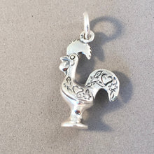 Load image into Gallery viewer, BARCELOS ROOSTER .925 Sterling Silver Charm Pendant Lisbon Portugal Vincent Tourist Travel Souvenir tp02