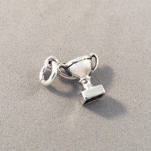 Load image into Gallery viewer, TROPHY .925 Sterling Silver Small 3-D Charm Pendant Winner 1st Place Championship Tournament sp08