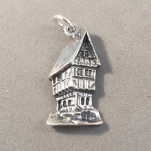 Load image into Gallery viewer, BERKASTEL-KUES .925 Sterling Silver 3-D Charm Pendant Europe Germany Market Square Travel Souvenir tg25