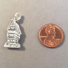 Load image into Gallery viewer, BERKASTEL-KUES .925 Sterling Silver 3-D Charm Pendant Europe Germany Market Square Travel Souvenir tg25