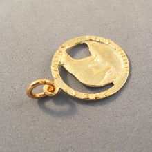 Load image into Gallery viewer, GREAT SMOKY MOUNTAINS Bear Gold Plated Charm .925 Sterling Silver National Park North Carolina Tennessee Mountains Travel Pendant pm33g