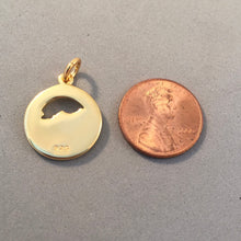 Load image into Gallery viewer, ZION National Park Gold Plated .925 Sterling Silver Charm Pendant Utah Virgin River Zion Canyon np43g