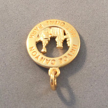 Load image into Gallery viewer, BRYCE CANYON Gold Plated .925 Sterling Silver Charm Pendant National Park Utah Hoodoo Traveling Kings np44g