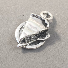 Load image into Gallery viewer, PIE SLICE .925 Sterling Silver 3-D Charm Pendant Dessert Sweets Apple Cherry Food Kitchen Baking KT69