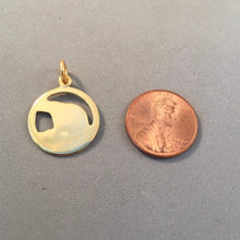 Load image into Gallery viewer, GREAT SMOKY MOUNTAINS Bear Gold Plated Charm .925 Sterling Silver National Park North Carolina Tennessee Mountains Travel Pendant pm33g
