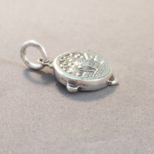 Load image into Gallery viewer, SPANISH TAMBOURINE  .925 Sterling Silver 3-D Charm Pendant Spain Spanish Flamenco Music Dance Souvenir Travel tp11