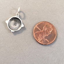 Load image into Gallery viewer, SPANISH TAMBOURINE  .925 Sterling Silver 3-D Charm Pendant Spain Spanish Flamenco Music Dance Souvenir Travel tp11