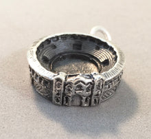 Load image into Gallery viewer, BULLRING .925 Sterling Silver 3-D Charm Pendant Plaza de Toros Spain Madrid Rhonda Seville Barcelona Matador Bullfighter Arena Souvenir tp05