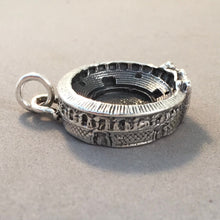 Load image into Gallery viewer, BULLRING .925 Sterling Silver 3-D Charm Pendant Plaza de Toros Spain Madrid Rhonda Seville Barcelona Matador Bullfighter Arena Souvenir tp05