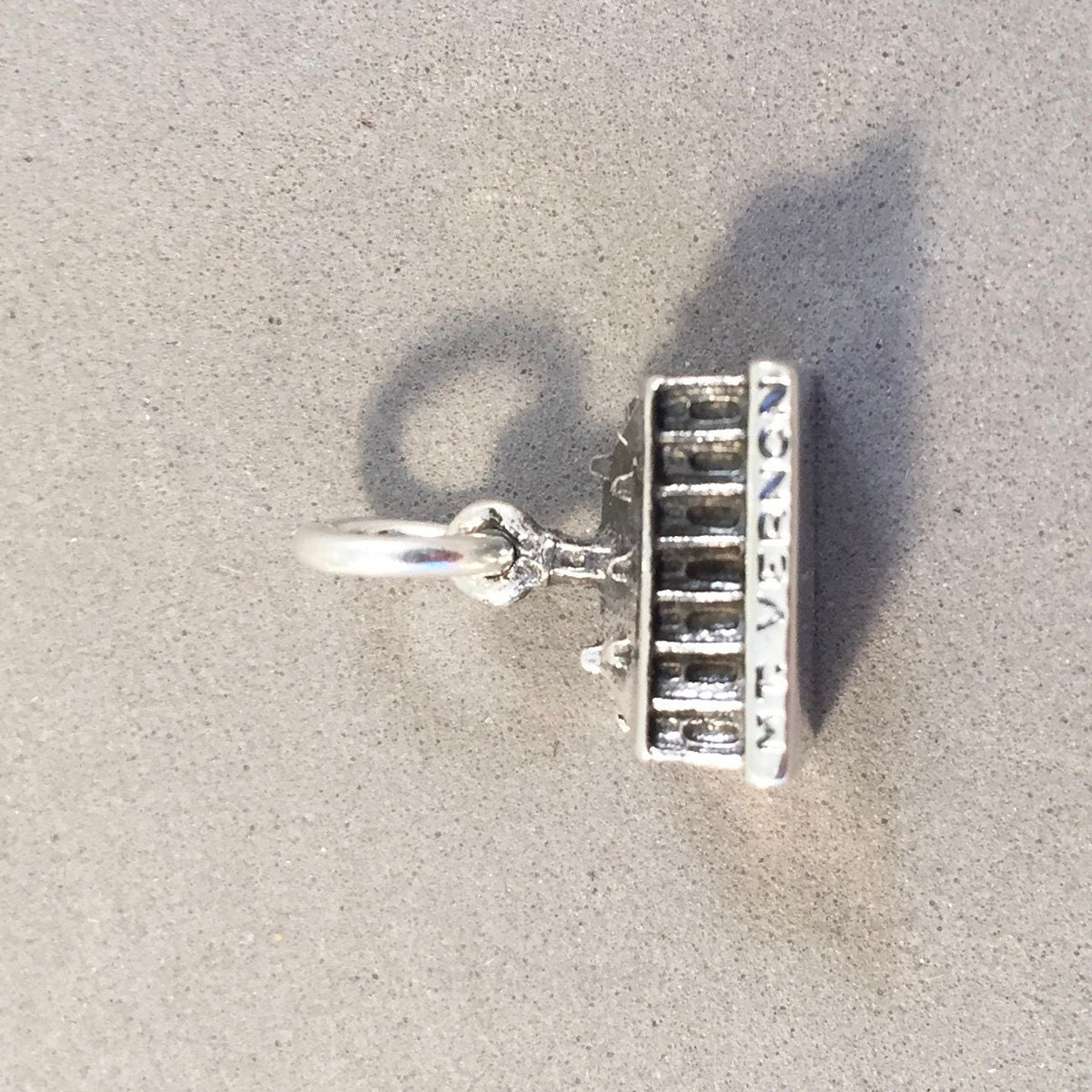 Charm Pomme en Argent 925/1000 Attache Mousqueton