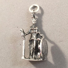 Load image into Gallery viewer, ATHENA .925 Sterling Silver 3-D Charm Pendant Goddess Warrior Athens Greece Greek tk03